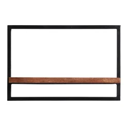 Wohnen Regale<65x25x35 Wandboard aus Holz & Altmetall - Mendoza