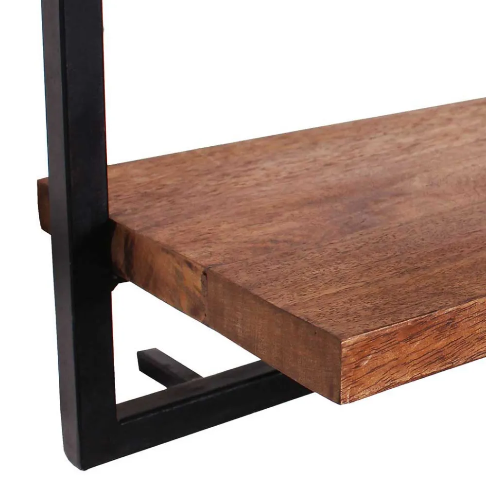 Wohnen Regale<65x25x35 Wandboard aus Holz & Altmetall - Mendoza