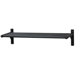 Wohnen Regale<80x19x33 Wandboard für Schuhe in Schwarz - Evlinu