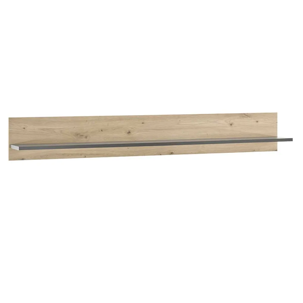 Wohnen Regale<138x20x20 Wandboard in Wildeiche Optik - Lairian
