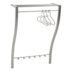 Wohnen Garderoben<75x113x29 Wandgarderobe in Nickelfarben - Jan