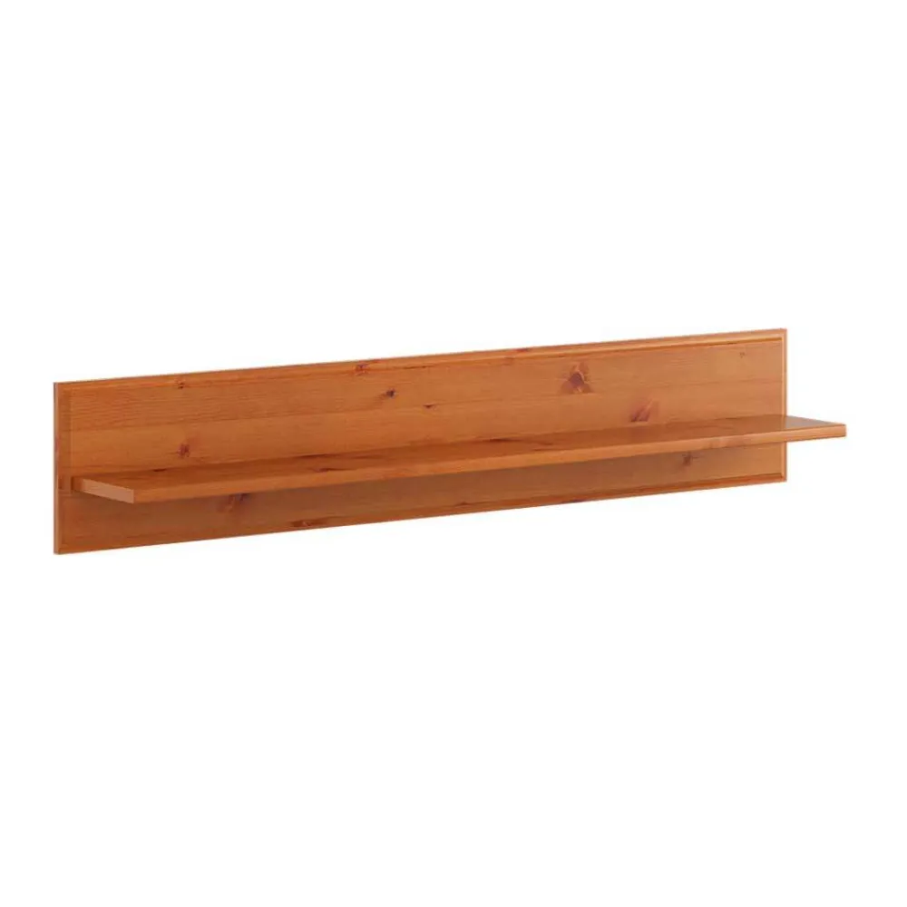 Wohnen Regale<120x22x17 Wandregal aus Kiefer Massivholz - Lusanne