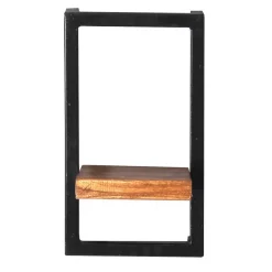 Wohnen Regale<20x35x25 Wandregal aus Massivholz & Metall - Mendoza II