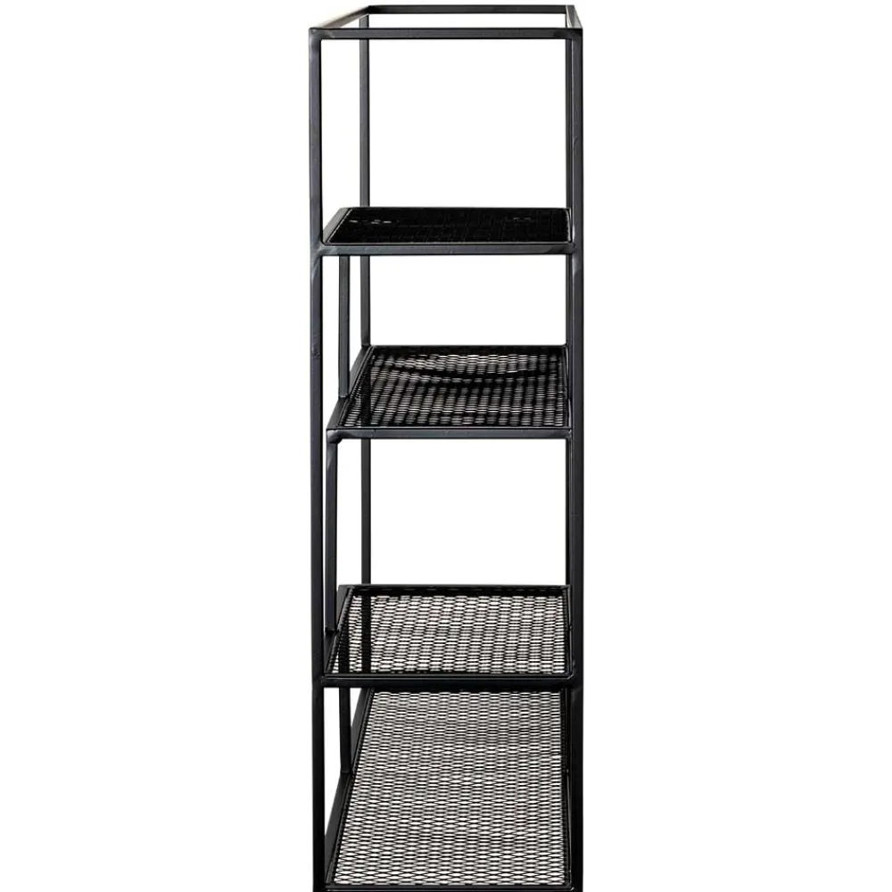 Wohnen Regale<50x60x18 Wandregal aus Metall in Schwarz - Dariano
