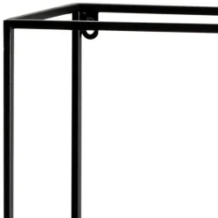 Wohnen Regale<50x60x18 Wandregal aus Metall in Schwarz - Dariano