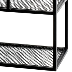 Wohnen Regale<50x60x18 Wandregal aus Metall in Schwarz - Dariano