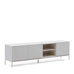 Wohnen Tv & Hifi-Möbel|Lowboards<195x55x40 Weißes Lowboard modern - Dresconio