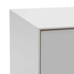 Wohnen Tv & Hifi-Möbel|Lowboards<195x55x40 Weißes Lowboard modern - Dresconio