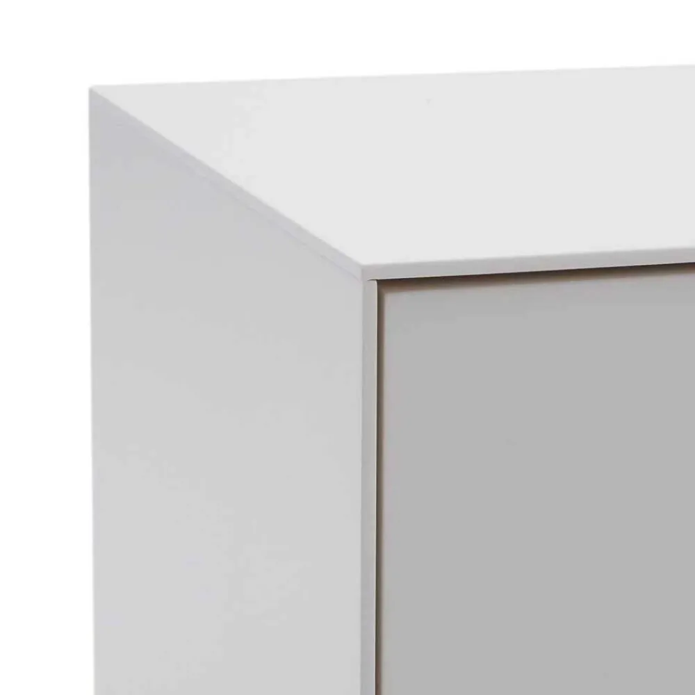 Wohnen Tv & Hifi-Möbel|Lowboards<195x55x40 Weißes Lowboard modern - Dresconio