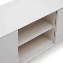 Wohnen Tv & Hifi-Möbel|Lowboards<195x55x40 Weißes Lowboard modern - Dresconio