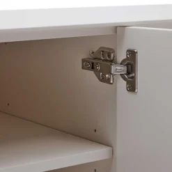 Wohnen Tv & Hifi-Möbel|Lowboards<195x55x40 Weißes Lowboard modern - Dresconio