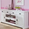 Wohnen Sideboards<180x84x40 Weißes Sideboard - Landhaus modern - Akbelev