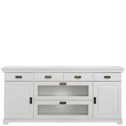 Wohnen Sideboards<180x84x40 Weißes Sideboard - Landhaus modern - Akbelev