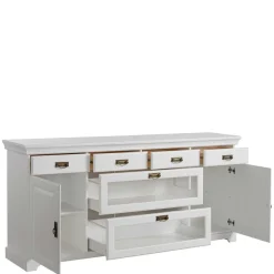 Wohnen Sideboards<180x84x40 Weißes Sideboard - Landhaus modern - Akbelev