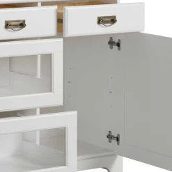 Wohnen Sideboards<180x84x40 Weißes Sideboard - Landhaus modern - Akbelev