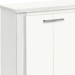 Wohnen Sideboards<170x82x35 Weißes Sideboard auf Sockel - Enzetra