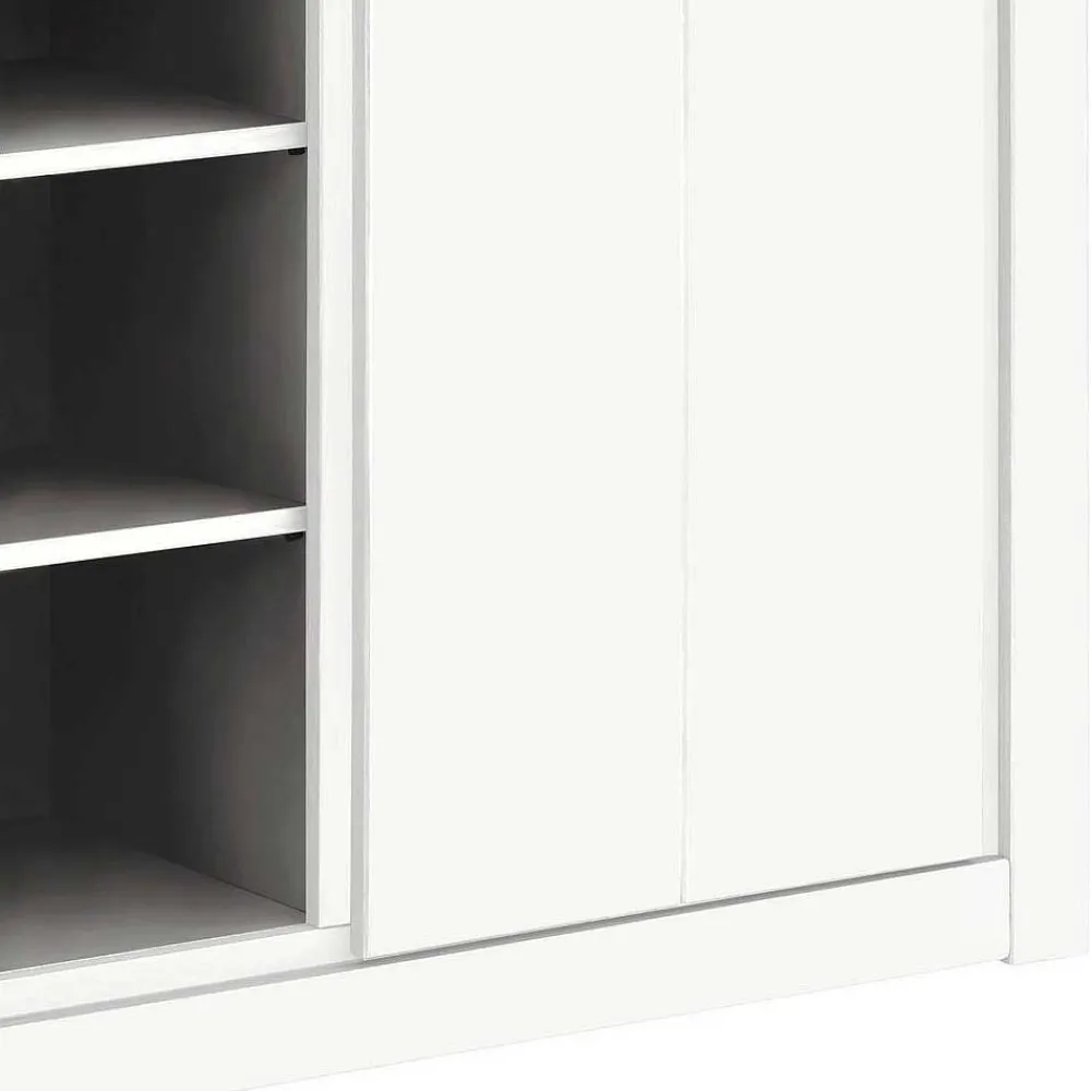 Wohnen Sideboards<170x82x35 Weißes Sideboard auf Sockel - Enzetra