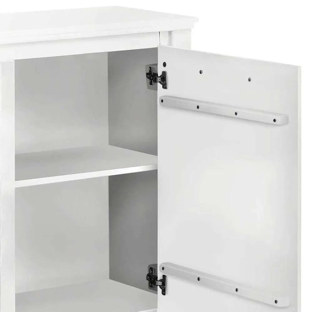 Wohnen Sideboards<170x82x35 Weißes Sideboard auf Sockel - Enzetra