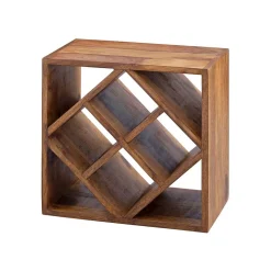Wohnen Regale<40x40x25 Weinregal aus Massivholz - Sharmota