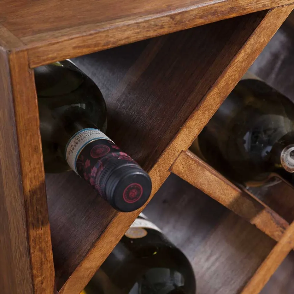 Wohnen Regale<40x40x25 Weinregal aus Massivholz - Sharmota