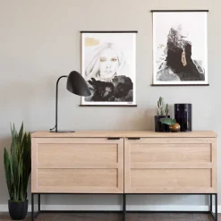 Wohnen Sideboards<160x75x41 White Wash Kommode aus Eiche - Myras I