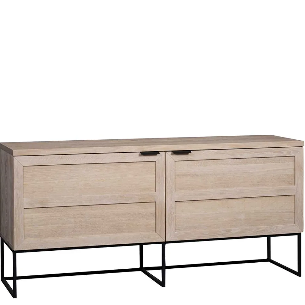 Wohnen Sideboards<160x75x41 White Wash Kommode aus Eiche - Myras I