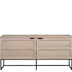 Wohnen Sideboards<160x75x41 White Wash Kommode aus Eiche - Myras I