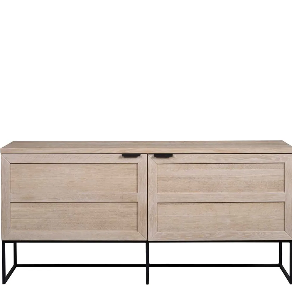 Wohnen Sideboards<160x75x41 White Wash Kommode aus Eiche - Myras I