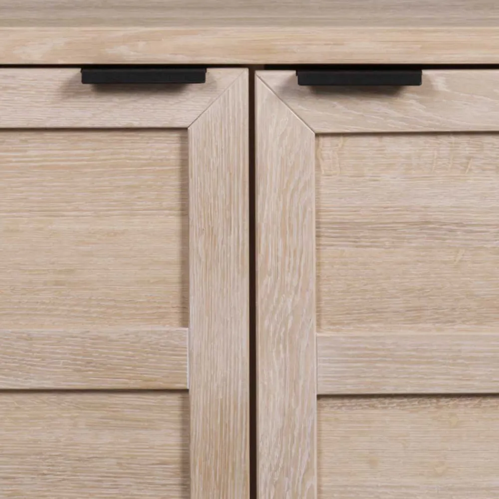 Wohnen Sideboards<160x75x41 White Wash Kommode aus Eiche - Myras I