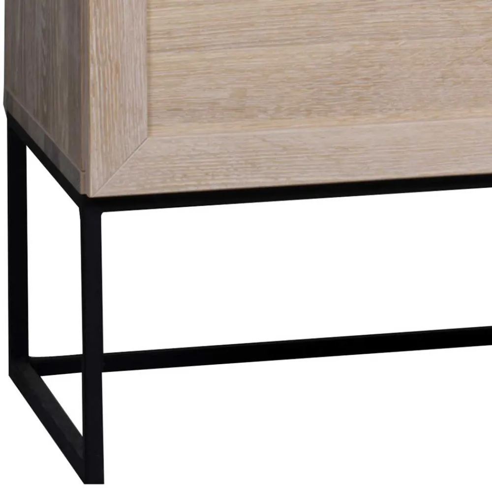 Wohnen Sideboards<160x75x41 White Wash Kommode aus Eiche - Myras I