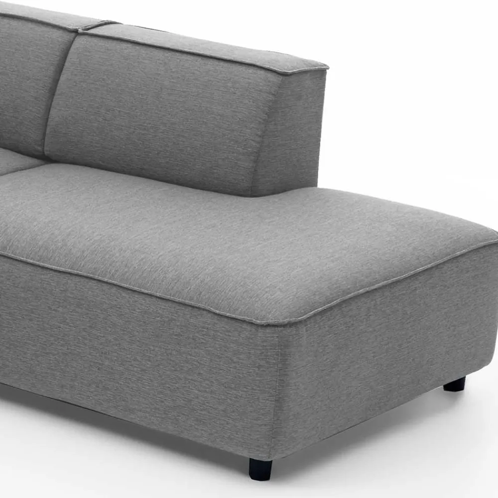 Wohnen Sofas<324x70x195 Wohnlandschaft in Hellgrau - Brianco