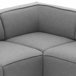 Wohnen Sofas<324x70x195 Wohnlandschaft in Hellgrau - Brianco