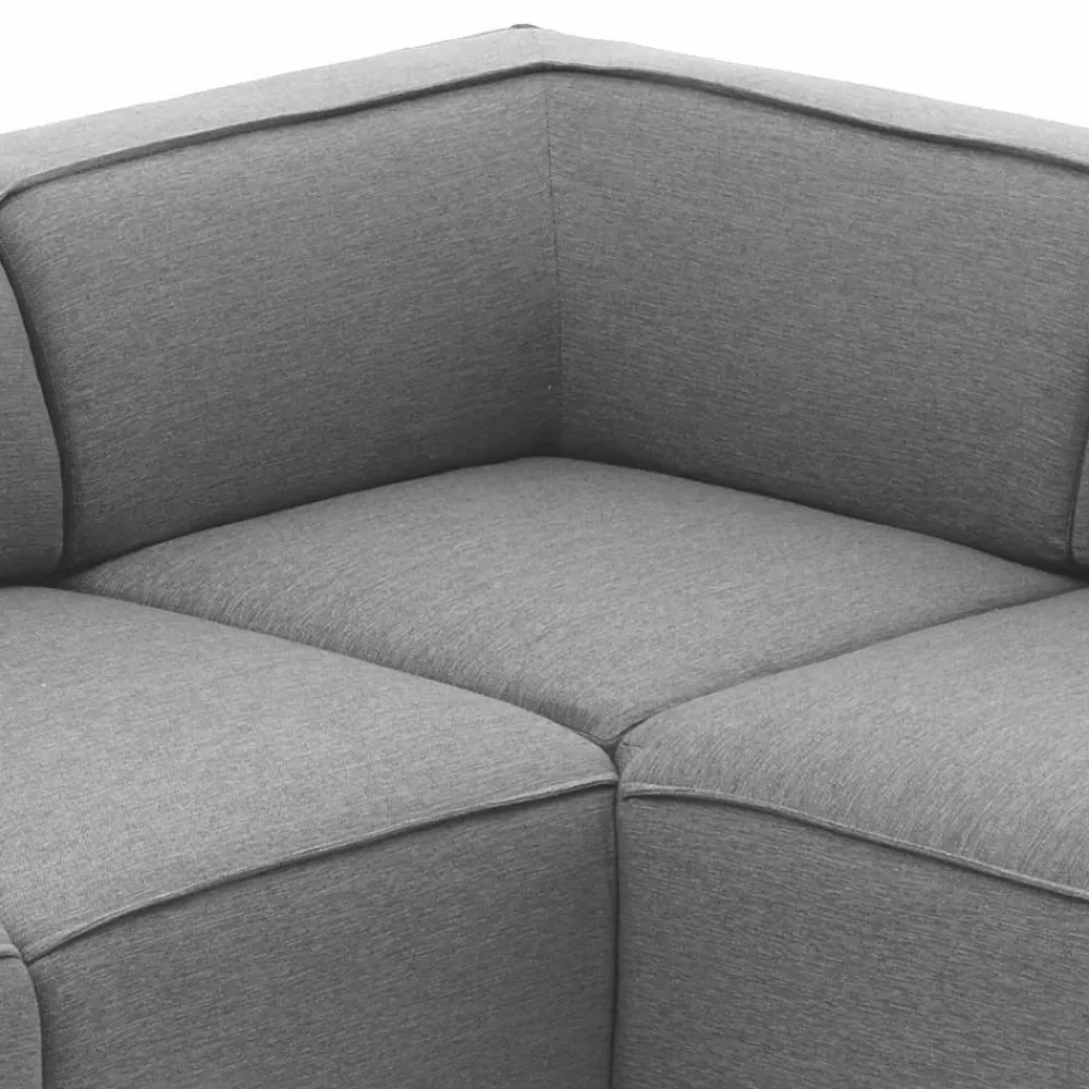 Wohnen Sofas<324x70x195 Wohnlandschaft in Hellgrau - Brianco