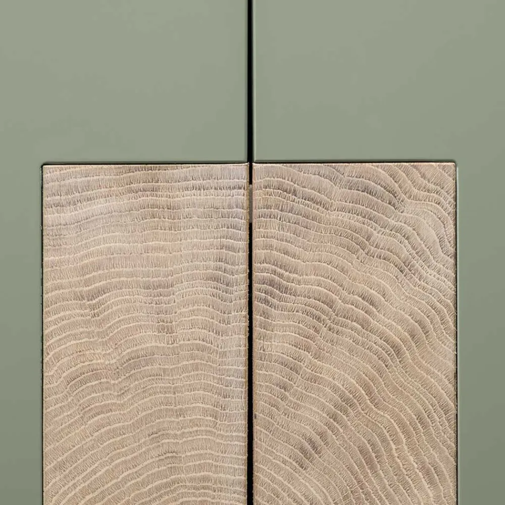 Wohnen Highboards<90x120x45 Wohnzimmer Highboard in Grau & Buche - Ajevos