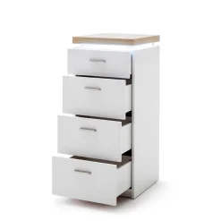 Wohnen Kommoden<42x98x44 Wohnzimmer Hochkommode mit LED - Nusenia