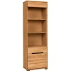 Wohnen Regale|Vitrinen<63x197x41 Wohnzimmer Regal mit 3 Fächern & Tür - Sennya