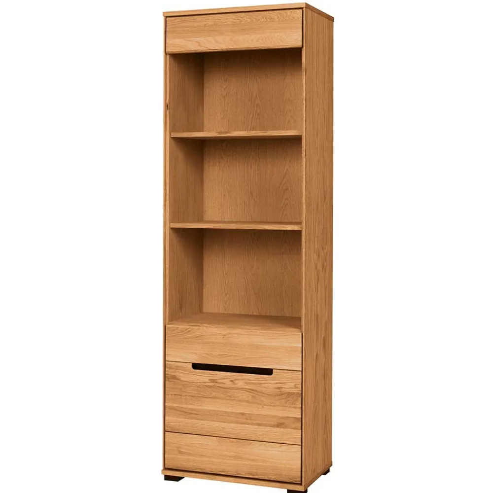 Wohnen Regale|Vitrinen<63x197x41 Wohnzimmer Regal mit 3 Fächern & Tür - Sennya