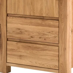 Wohnen Highboards<79x155x45 Wohnzimmer Schrank aus Eiche Massivholz - Tailuv