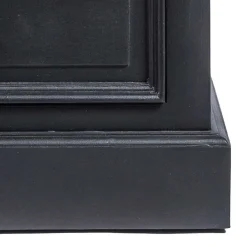 Wohnen Vitrinen<61x180x42 Wohnzimmer Schrank in Schwarz & Teak - Niovan