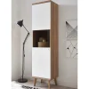 Wohnen Vitrinen|Schränke<50x197x40 Wohnzimmer Schrank mit Glas - Cablos I