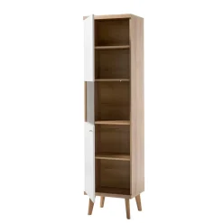 Wohnen Vitrinen|Schränke<50x197x40 Wohnzimmer Schrank mit Glas - Cablos I