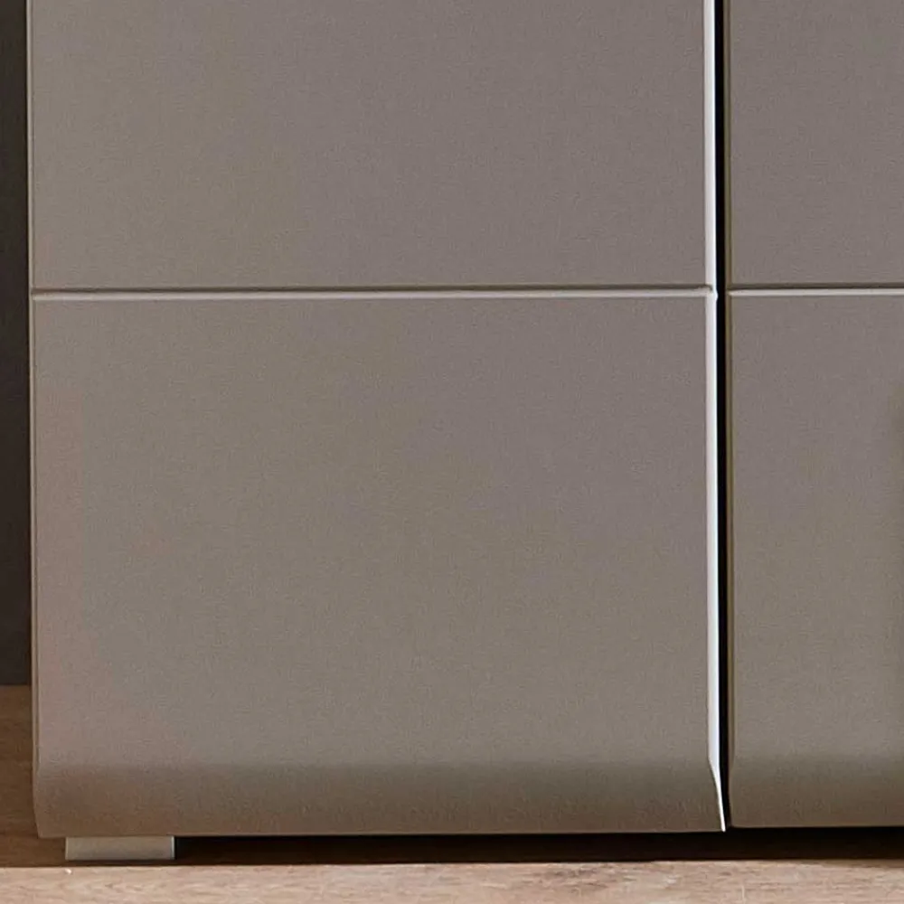 Wohnen Highboards|Vitrinen<80x139x37 Wohnzimmer Schrank mit Glas Einsatz - Fraguca