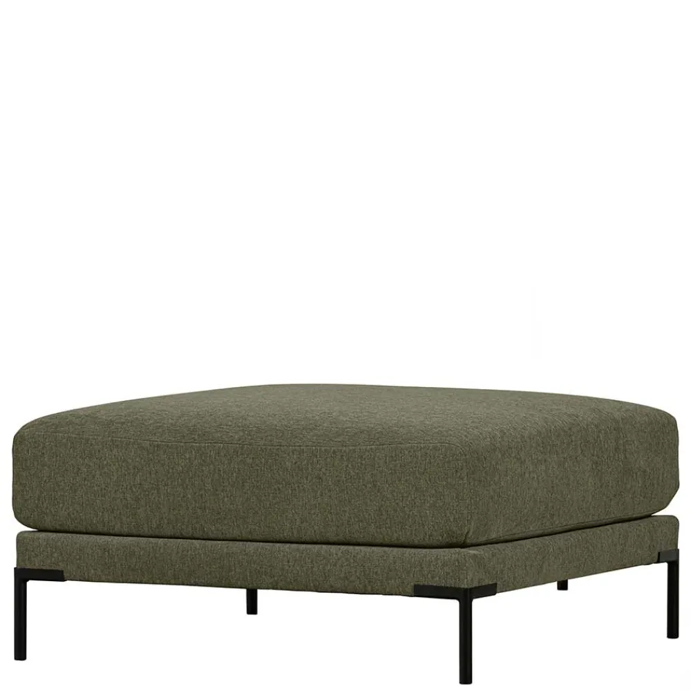 Wohnen Hocker<100x44x100 Wohnzimmerhocker in Dunkelgrün - Arraggo
