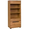 Wohnen Regale|Vitrinen<63x148x41 Wohnzimmerregal in Eiche - Sennya I