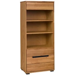Wohnen Regale|Vitrinen<63x148x41 Wohnzimmerregal in Eiche - Sennya I