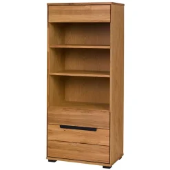 Wohnen Regale|Vitrinen<63x148x41 Wohnzimmerregal in Eiche - Sennya I