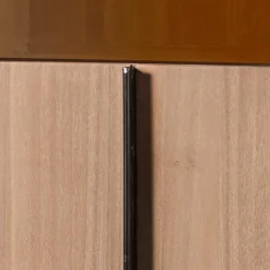 Wohnen Vitrinen<57x200x48 Wohnzimmerschrank aus Teak - Nekella I