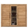 Wohnen Highboards|Kommoden<160x141x40 Wohnzimmerschrank mit Glaseinsatz - Nelenia