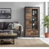 Wohnen Vitrinen<97x201x40 Wohnzimmerschrank mit Glastür - Timuras