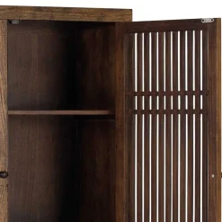 Wohnen Vitrinen<100x160x45 Wohnzimmerschrank mit zwei Türen - Charin